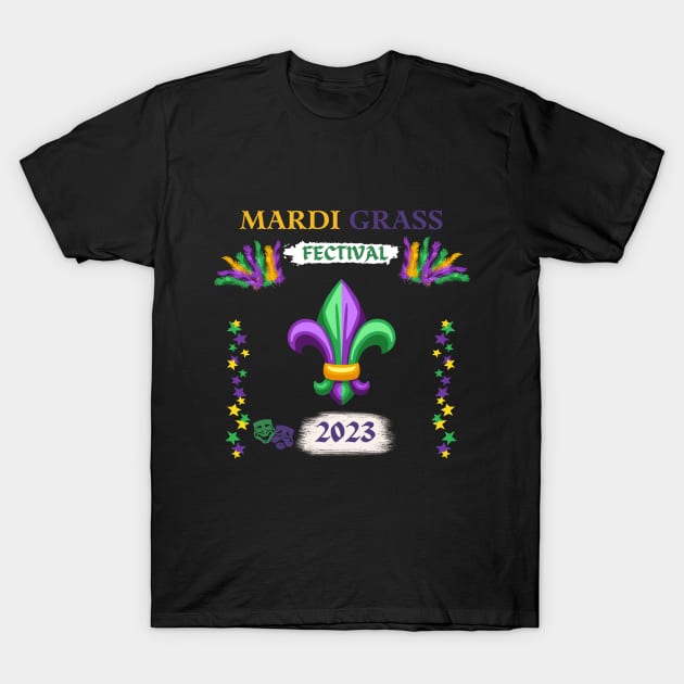 mardi gras celebration 2023 T-Shirt by BESO SHIRTS